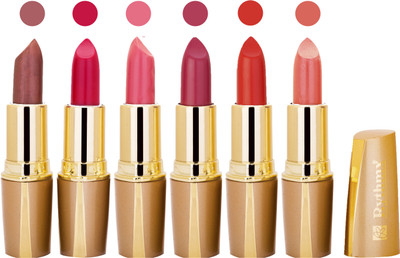 

Rythmx Creamy Shining Lipstick For Women Regular Use (Set Of 6 Pcs) 24(Cirap Brown, Magenta Pink, Orange, Dark Purple, Brick Pink, Raspberry)