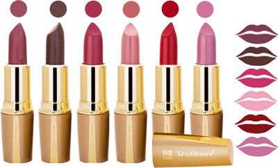 

Rythmx Creamy Shining Lipstick For Women Regular Use (Set Of 6 Pcs) 06(Mauve, Coffee Brown, Dark Purple, Peach, Tomato Red, Plum Purple, 24 g)