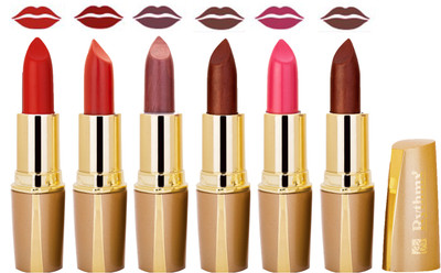 

Rythmx Creamy Shining Lipstick For Women Regular Use (Set Of 6 Pcs) 75(Orange Red, Maroon, Light Brown, Brunette Brown, Rose, Brunette Brown)