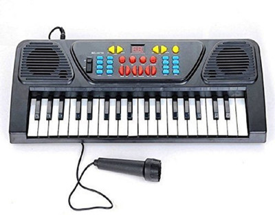 

Sanyal 37 Key Piano Bigfun Keyboard Toy With Recording And Mic & Mobile Charger Power Option Battery Operated(Multicolor)