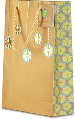

Tatva Printed Party Bag(Gold, Pack of 10)