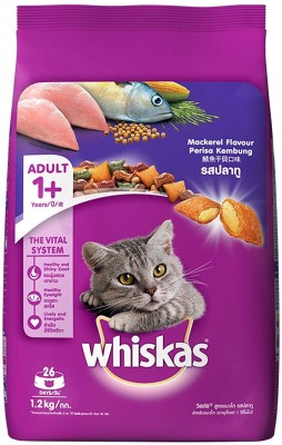 

Whiskas Adult Mackeral 1.2 kg Dry Cat Food