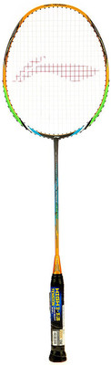 

Li-Ning US-978 Ultra Strong High-Tension Graphite Grey, Gold Strung Badminton Racquet(S2, 82 g), Gold;grey