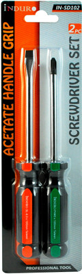 

INDURO SD-102 Standard Screwdriver Set(Pack of 2), Ornage / green