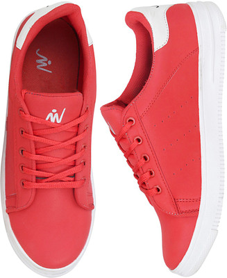 

MOU M Sneaker Canvas Shoes For Men(Red, White