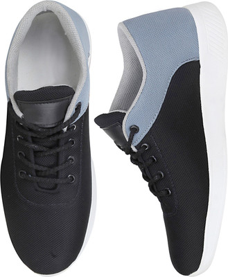 

MOU Double Shade Sporty Casuals Canvas Shoes For Men(Black, Blue