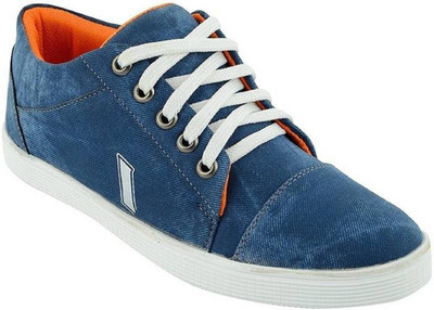 Deals4you Men's Blue Denim Sneaker Shoes Canvas Shoes For Men(Blue