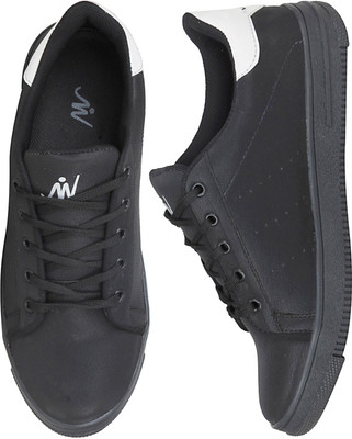 

MOU M Sneaker Canvas Shoes For Men(Black, White