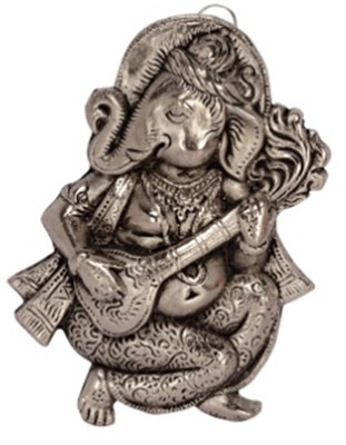 60% OFF on JaipurCrafts Lord Ganesha Musician Wall Hanging Decorative Showpiece - 15.24 cm(Aluminium, Silver) 60% OFF on JaipurCrafts Lord Ganesha Musician Wall Hanging Decorative Showpiece - 15.24 cm(Aluminium, Silver)
