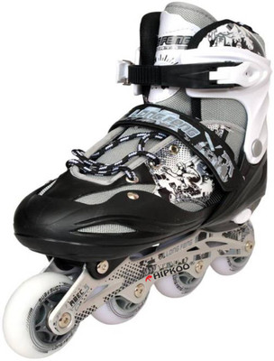 

Hipkoo Sterling Skates Wheel Size 65mm (Medium) In-line Skates - Size 2-5 UK(Multicolor)