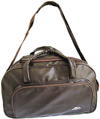 

Muccasacra Stylish Durable and Spacious Brown coloured Trolley Duffel Bag Length 23 Inches Small Travel Bag - medium(Brown)