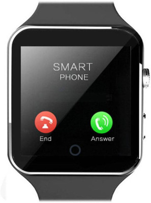 

Marklif X6 Curve Display Bluetooth Smartwatch with Camera/SIM/TF Card Slot Pedometer Anti-Lost Compatible With Smartphones Black Smartwatch(Black Strap Regular)