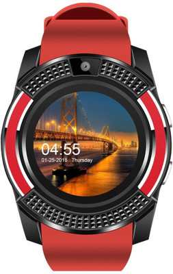 

Life Like V8 BLUETOOTH WITH SIM CARD & SD CARD SUPPORT RED Smartwatch(Red Strap Regular)