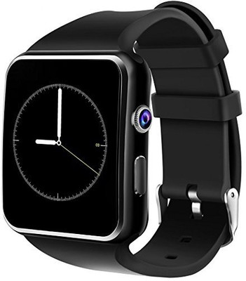 

SPI Square Dial Wrist Smart Watch Black Smartwatch(Black Strap Free Size)