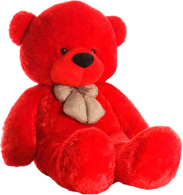 Unique Collection SOFT TOYS 118 CM Feet Teddy Bear Red Color - - 118 cm(Red)