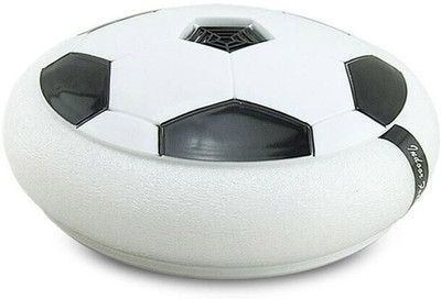 

Kirat Kirat Air Soccer Disk hover disc Battery Operated Toy for kids Multi Color Lights Football White Air Foam Soft Bumper play indoor on floor Football Kit