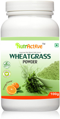 NutrActive Wheat Grass Powder USDA Organic 100gms(100 g)