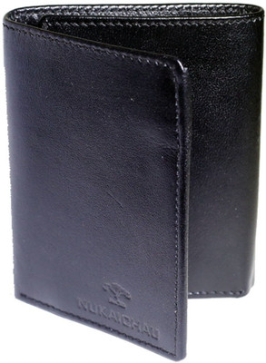

NUKAICHAU Men Black Genuine Leather Wallet(6 Card Slots)
