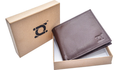 

DWEILS Men Brown Genuine Leather Wallet(4 Card Slots)