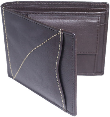 

NUKAICHAU Men Brown Genuine Leather Wallet(7 Card Slots)