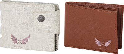 

Martell Men White Artificial Leather Wallet(2 Card Slots), Brown