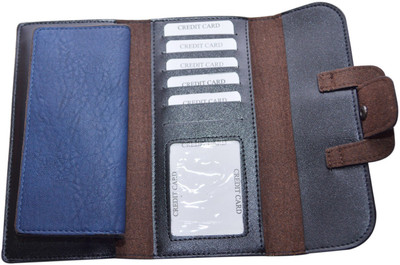 

Knott Women Blue Artificial Leather Wallet(16 Card Slots)
