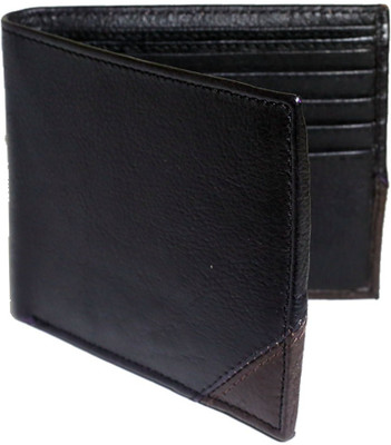 

NUKAICHAU Men Black Genuine Leather Wallet(10 Card Slots)