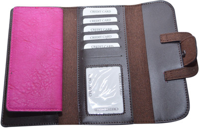 

Knott Women Pink Artificial Leather Wallet(16 Card Slots)