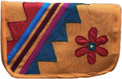 

NavRup Handworks Women Yellow Fabric Wallet(3 Card Slots)