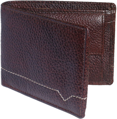 

NUKAICHAU Men Brown Genuine Leather Wallet(7 Card Slots)