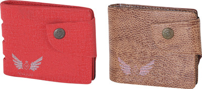 

Martell Men Red Artificial Leather Wallet(2 Card Slots), Brown