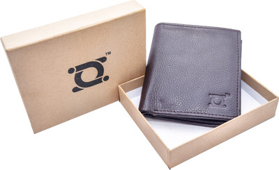 

DWEILS Men Brown Genuine Leather Wallet(6 Card Slots)