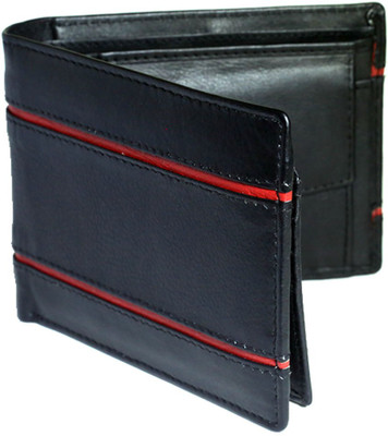 

NUKAICHAU Men Black Genuine Leather Wallet(10 Card Slots)