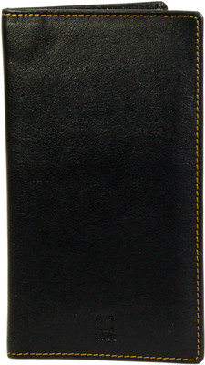 

LEX TAVIS Men Black, Yellow Genuine Leather Document Holder(8 Card Slots)