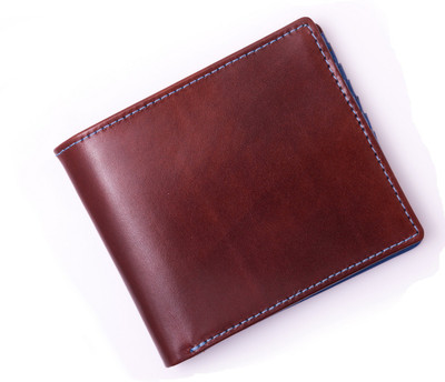 

GENUINE Men Brown Genuine Leather Wallet(5 Card Slots), Brown;black