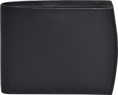 

SK TRADER Men Black Genuine Leather Wallet(7 Card Slots)