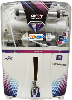 

Orange Water Purifier Nexus Diamond Pink RO + UV 10 L RO + UV Water Purifier(White)
