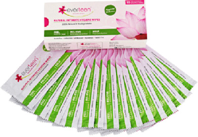 

Everteen Natural Intimate Hygiene Wipes Intimate Wipes(15 Sheets, Pack of 1)