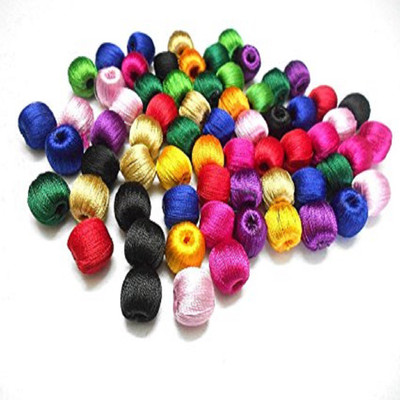 

Valuebuy Silk thread wrapped Beads 9 Fast moving colors