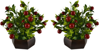 

Fancymart FP-S20230-887 Multicolor Wild Flower Artificial Flower with Pot(10 inch, Pack of 2)