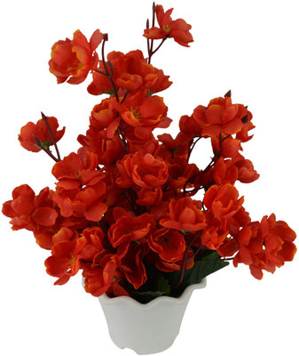 

Fancymart FP-0151-871 Orange Peony Artificial Flower with Pot(12 inch, Pack of 1)