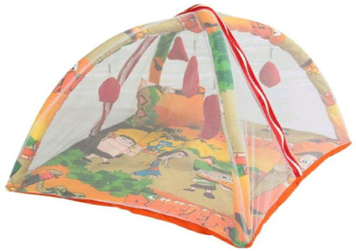 

Easyhome Baby Mosquito Net In CBD Design In Size 69 X 69 Standard Crib(Fabric, Pink)
