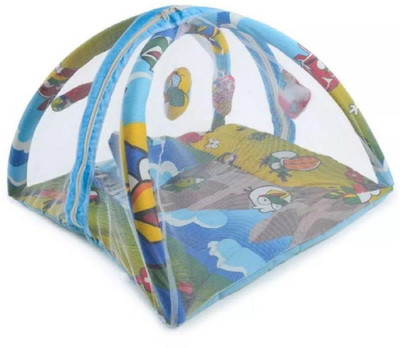 

Easyhome Baby Mosquito Net In Angry Bird Design In Size 69 X 69 Standard Crib(Fabric, Blue)