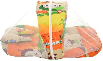 

Easyhome Baby Mosquito Net In CBD Design In Size 50 X 80 Standard Crib(Fabric, Yellow)
