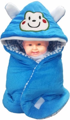 BRANDONN HOODED FOAM FILLED WELCROW STICHED SAFETY BAG Sleeping Bag(Blue)