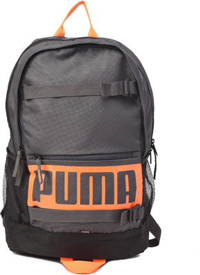 

Puma Deck 22 L Backpack(Grey, Orange), Grey and orange