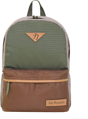 

AIKO MIYAMOTO Super Light Weight Waterproof 21 L Laptop Backpack(Green), Olive