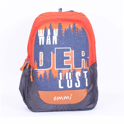 

EMMI BAGS Wander Lust Orange 23L Backpack 23 L Backpack(Orange)