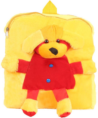 

Aliado Faux Fur yellow Coloured Zipper Closure Backpack Backpack(Yellow, 5 inch)