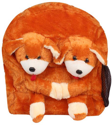 

Aliado Faux Fur Multi Coloured Zipper Closure Backpack Backpack(Orange, 5 inch)